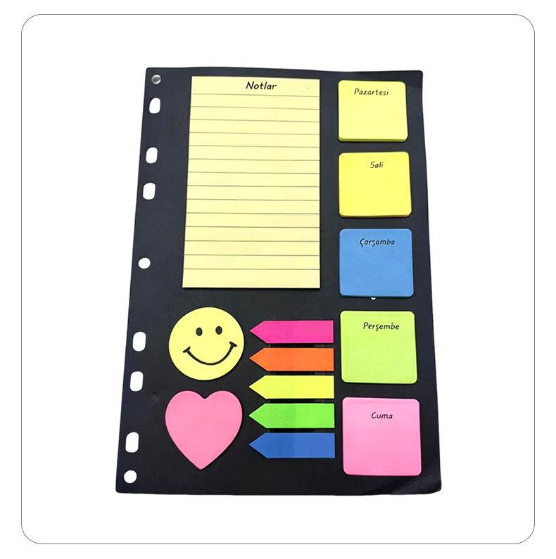 

Korean Style Tearable Fluorescent Sticky Notes Set - Creative Office Strips