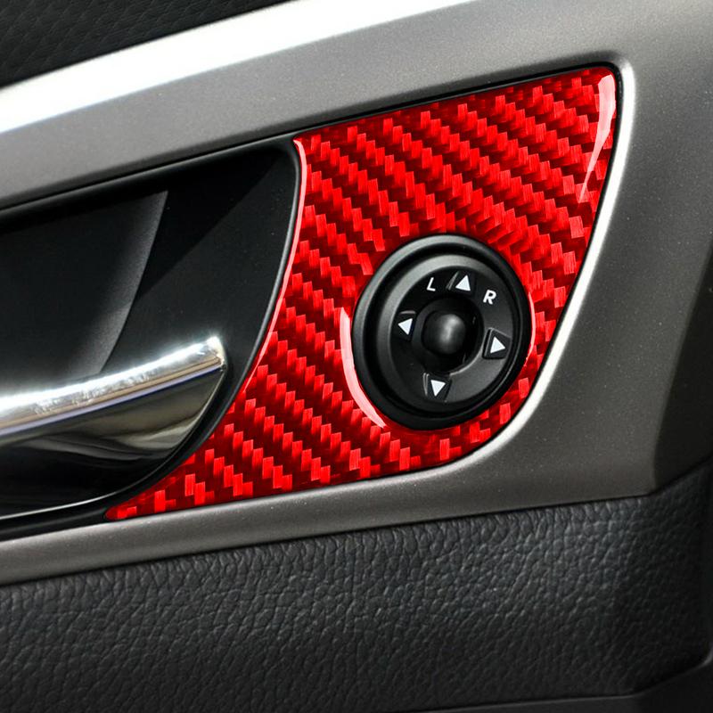 For Hyundai Veloster 2012-2017 Rearview Mirror Control Panel Cover Tuning Real Carbon Fiber Sticker Car Interior Accessories