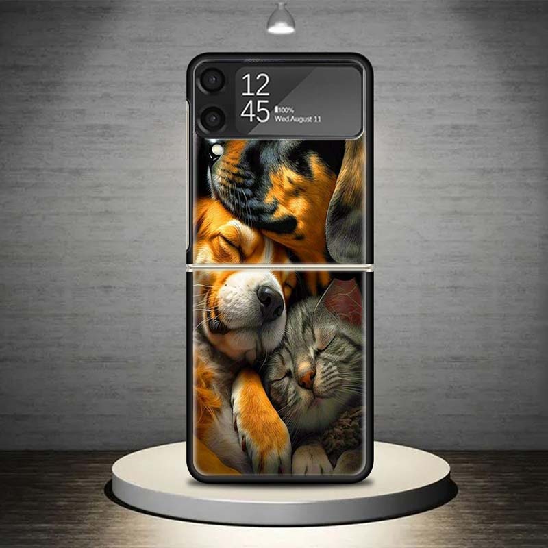 

Funny Selfie Dogs Group Phone Case For Samsung Galaxy Z Flip 7 6 5 4 3 5G Cover ZFlip7 ZFlip6 ZFlip4 ZFlip5 ZFlip3 Coque Fundas Samsung Z Flip 6