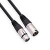 Neatula XLR Cable 3M Microphone Cable Cannon Male-Female Balanced Connection 3-Pin Audio Interface Recording Live Silver