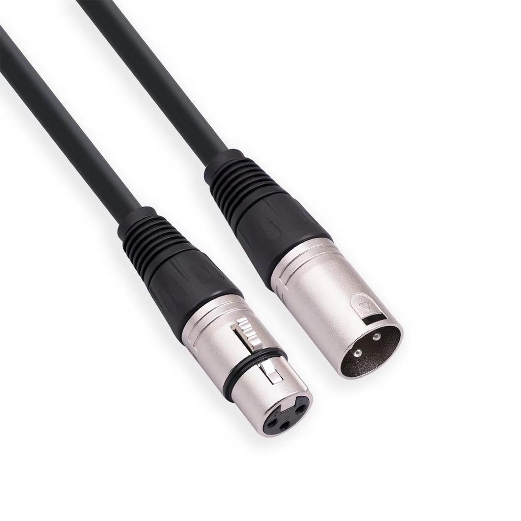 Neatula XLR Cable 3M Microphone Cable Cannon Male-Female Balanced Connection 3-Pin Audio Interface Recording Live Silver