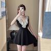 White dress, sexy sleeveless vest, small fresh skirt, summer dress, age-reducing and thin women's clothing