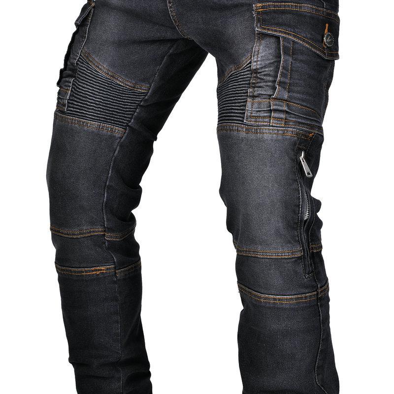 New product JES-24 motorcycle jeans men's locomotive retro casual adjustable knee pads anti-drop cycling pants