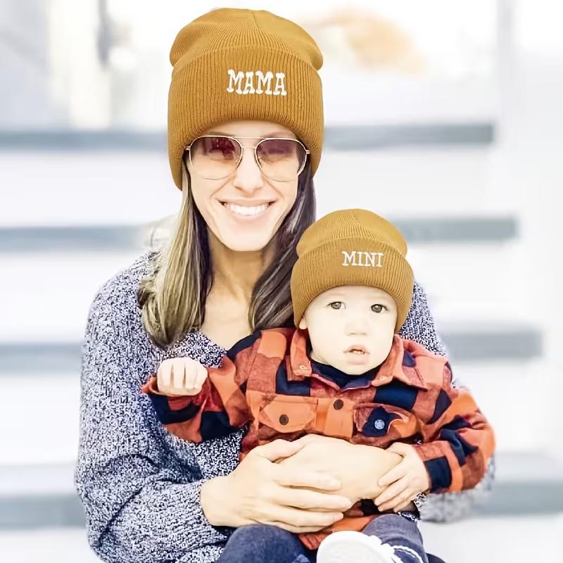 Autumn Winter Embroidered Knit Hat - Trendy, Versatile & Warm Wool Beanie.
