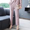 KAVON Women's Fashion Straight-Leg Slit Hem Casual Pants