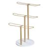 Stylish Gold Headband and Jewelry Organizers Rack Sturdy Alloy Space Saving Designs Display for Accessories