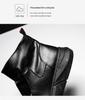 Men's Black British Style Work Boots: Trendy Autumn/Winter Martin Boots, High Top Lightweight Leather Shoes