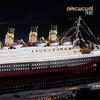 Piececool 3D Titanic British Luxury Liner Metallic Nano Puzzle Assembly Required Glue Difficulty 4 Stars Adult Item Puzzle - - - (No Needed) - Level