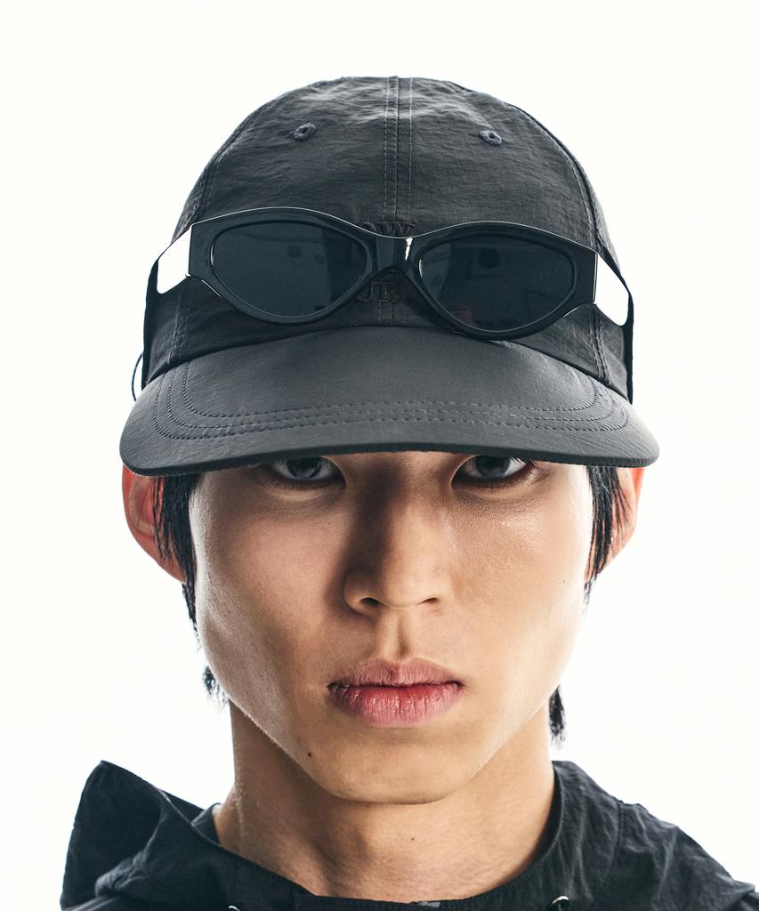 SSY Slow Workers Club Nylon Long Bill Cap Black