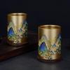 Junzhuang Gongfu Tea Ceremony Copper Wood Six Gentlemen Tool Set