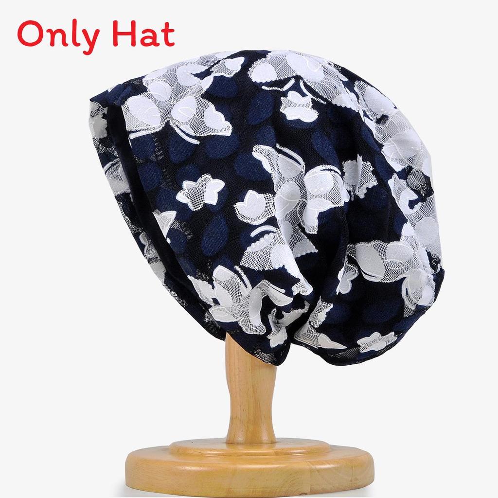 Butterfly Print Thin Knit Hat With Breathability And Windproof Features For Seasonal Use