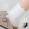 Women's Summer Thin Lace Mesh Breathable Medium Tube Pile Cotton Socks