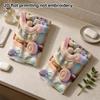 Bear Rabbit Sleigh Towel, Super Absorbent Hand Towel, Pastel Cloud Castle Cute Animal Print Bath Towel