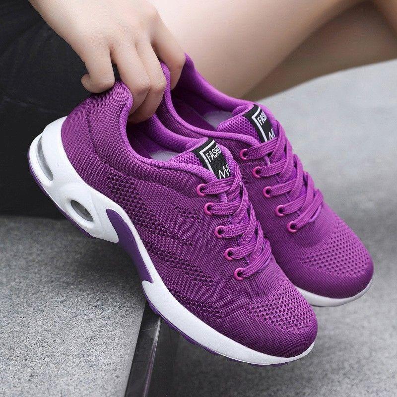 Shoes women's new large-size women's shoes casual air cushion running shoes breathable soft-soled sports shoes women
