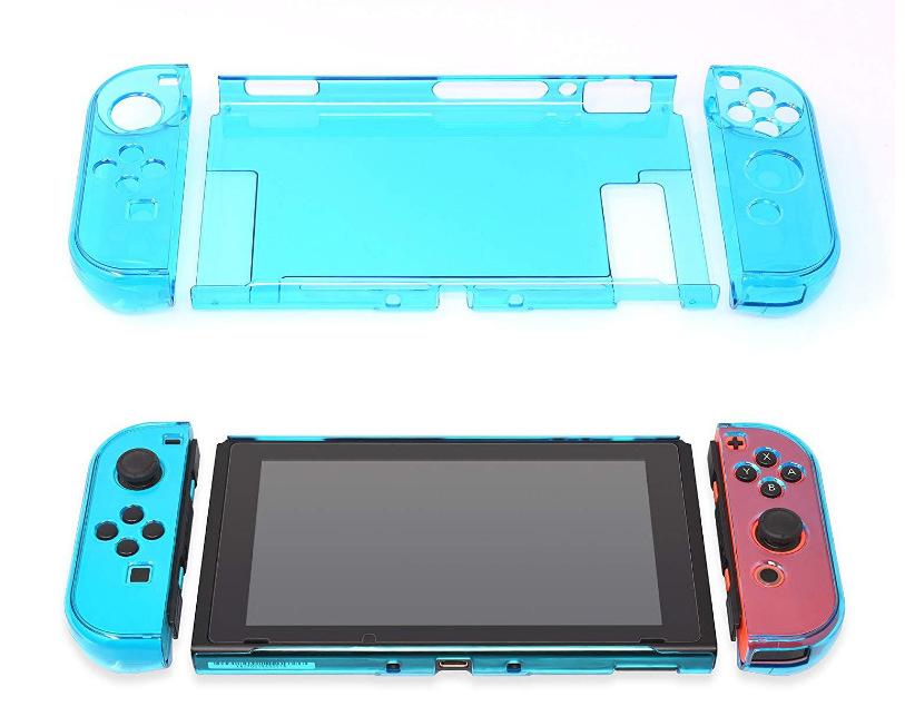 Transparent Crystal Clear Hard Case Shell Cover Protective for Nintendo Switch NS Console Joy-Con Handle Grip Game Console