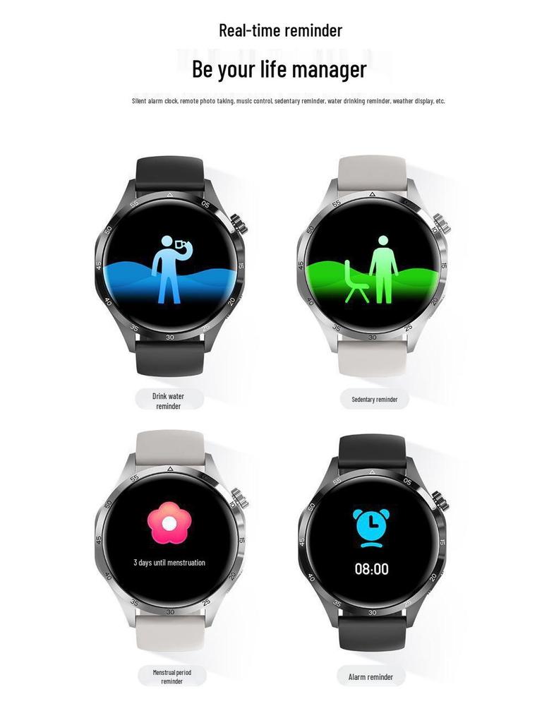 GT4pro+ Men's Waterproof Smartwatch with Large Screen and Long Battery Life