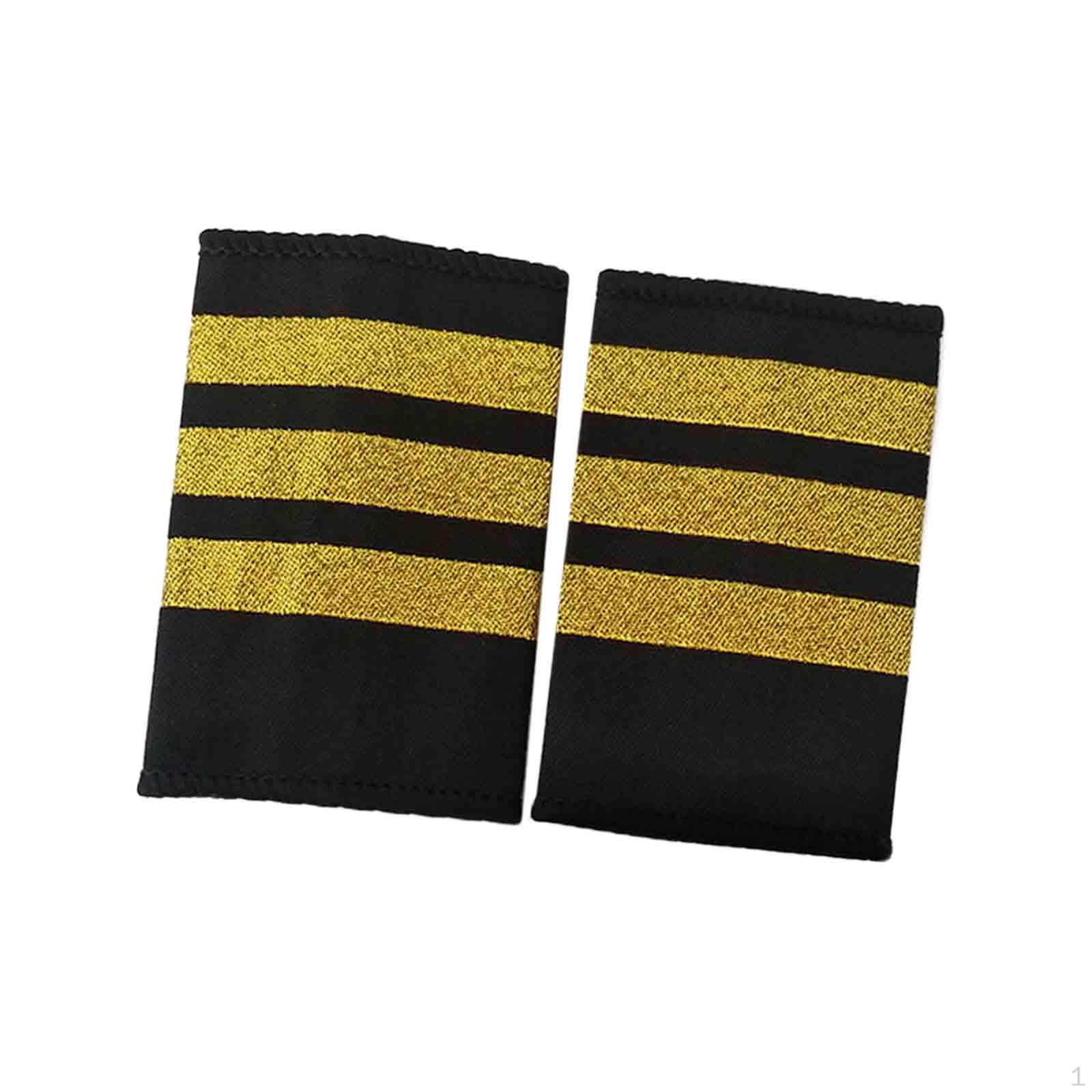 

Погоны для офицеров погонов авиакомпании, традиционные ползунки для косплея с эполетами и знаками отличия для сцены three bars