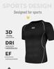 Men's Quick-Dry Five-Piece Fitness Set: Casual Sport Outfit with Running Training Tights