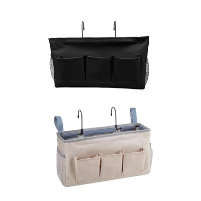 Nattduksbordsförvaringsväska med sidofickor i nät Fjärrkontroll Bok Nycklar Hängande sängförvaring Organizerpåse Kan rymma Glasögon, Bok, Nyckel