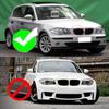 Paar Auto Front Nieren Kühlergrill Für BMW E81 E87 2004-2007 M SPORT Pre-facelift Racing Grills Gitter Auto ABS Grill Zubehör