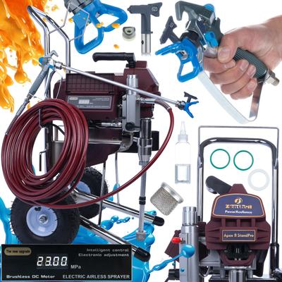 Zenthril Painting Aggregate Apex B StandPro – 2500W, 20MPa, 3.2L/min | Mobile Transport Cart | Electronic Pressure Regulation