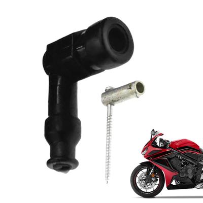 Motorcycle Spark Plug Cap, Spark Plug Boot, Rubber Engine Spark Plug Cap, Dustproof Non-Resistance Motorcycle Accessories Motor Replacement Parts