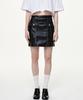 Bikwaieos Faux Leather Pocket Mini Skirts_Black