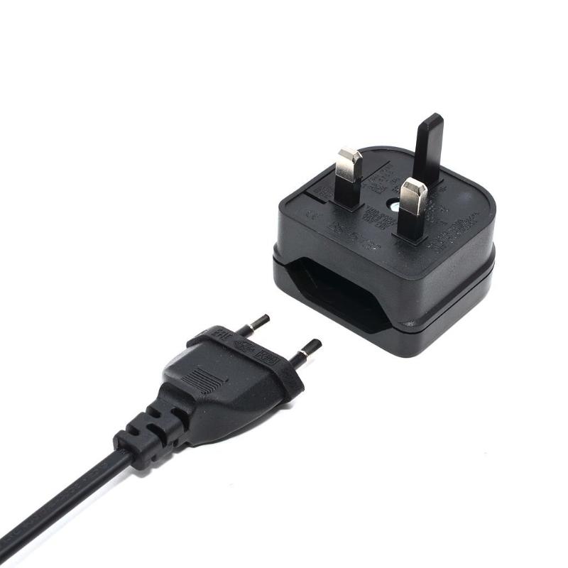 European Euro Eu 2 Pin To Uk 3 Pin Power Socket Travel Plug Adapter Converter Power Adapter Charger Power Socket Outlet