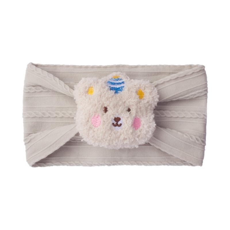 New Solid Color Soft Baby Fontanelle Headband, Cute Bear Children's Fontanelle Headband, Baby Headband