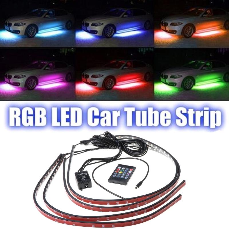 Buy RGB Multicolor Flexible Flowing Car LED Light Underglow Underbody