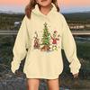 Children's Fashionable Casual Long-sleeved Loose Christmas Print Pullover Hooded Sweatshirt