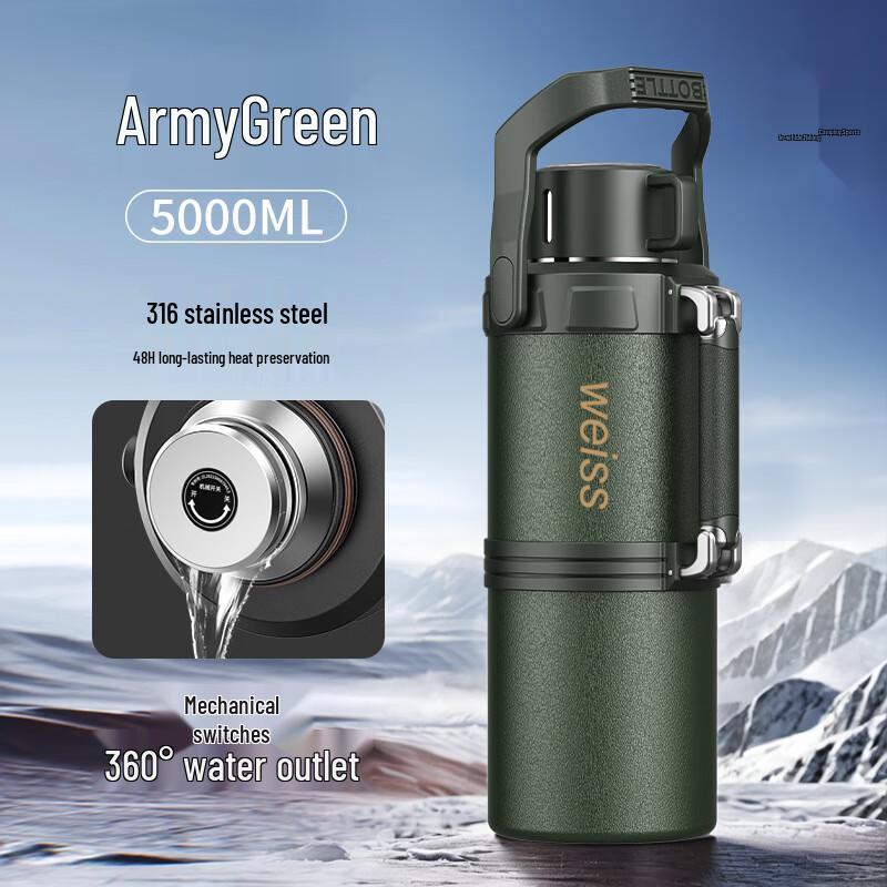 BEANBEANLOVE Classic 316 Portable Insulated Travel Flask