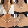 Cross Pendant Necklace Set With Faux Pearl Geometric Design For Women Winter 2025