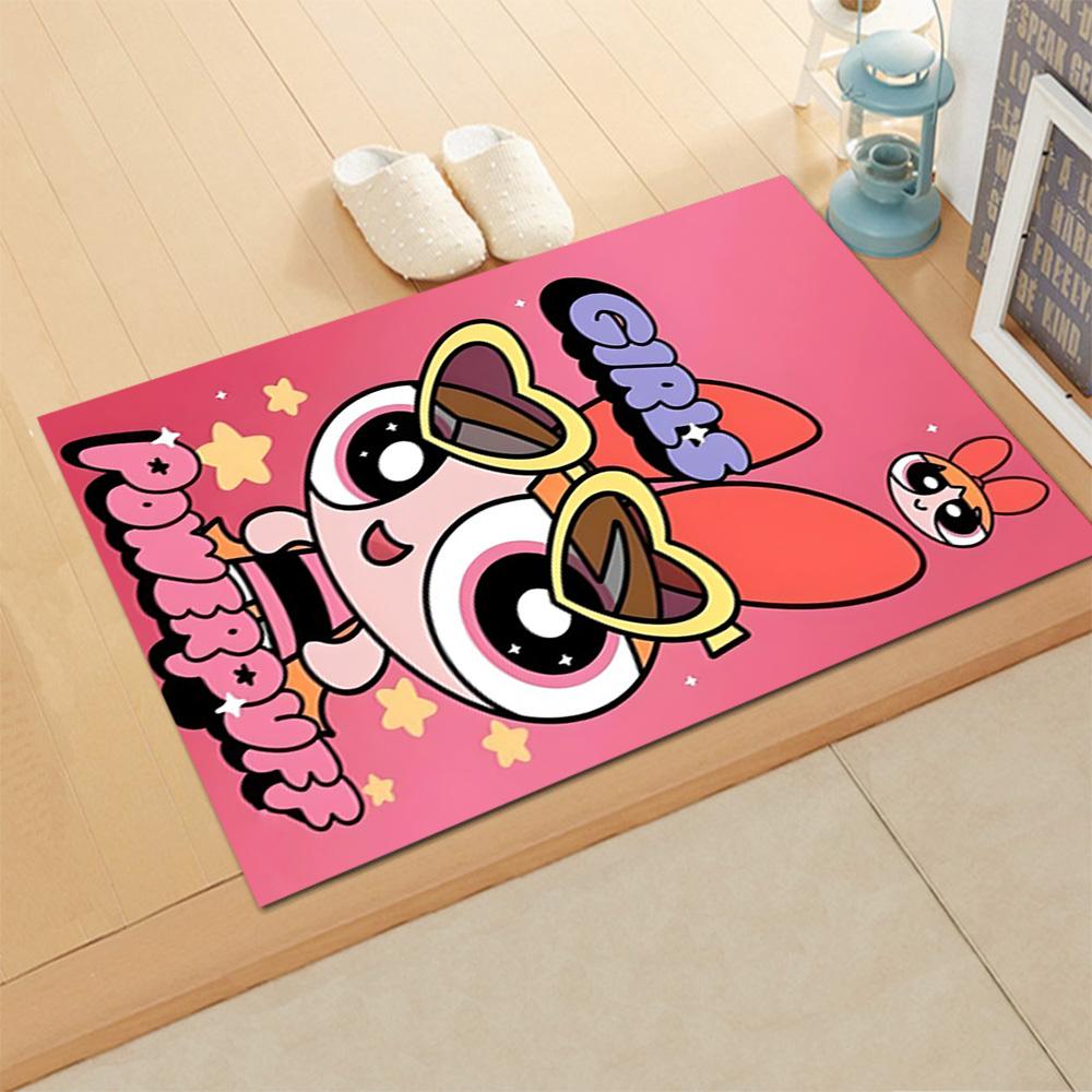 Powerpuff Girls Adventure rug for living rooms, bedrooms, home décor, and as gifts.