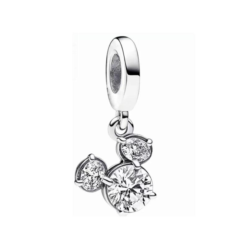 

Stylish Fashionable Copper Metal Charming Mouse Iron Tower Boy Girl bow Pendant Bead Component, Compatible With Authentic Original Bracelets
