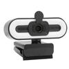 Webcam USB2.0 1080P HD 30FPS High Resolution LED Light PC Camera with Microphone for Live Streaming