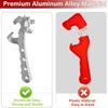 A96I-2Pack Multifunction Aluminum Bucket Opener, 5 Gallon Pail Opener, Metal Bucket Opener, Lid Remover Opener Tool