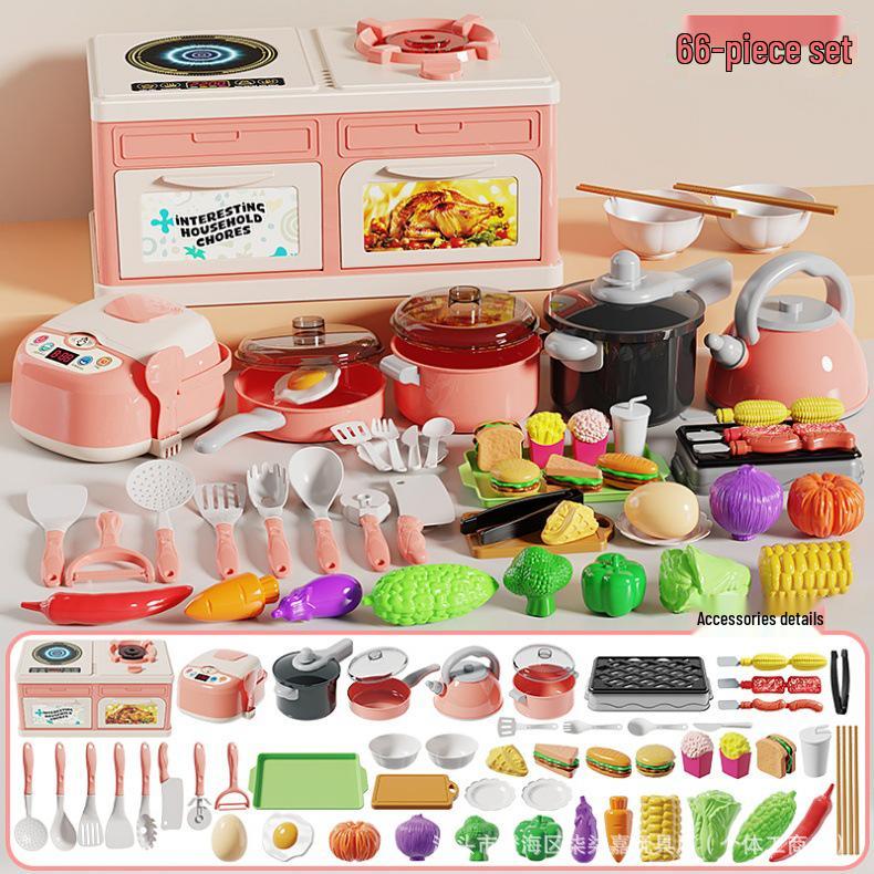 Children's Kitchen Toy Set: Role-Playing Simulation Stove for Boys and Girls