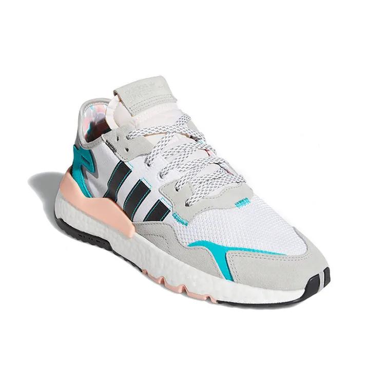 Adidas Nite Jogger 'White Hi-Res Aqua' (Unisex) Footwear White / Core Black / Hi-Res Aqua Casual Shoes FV3852
