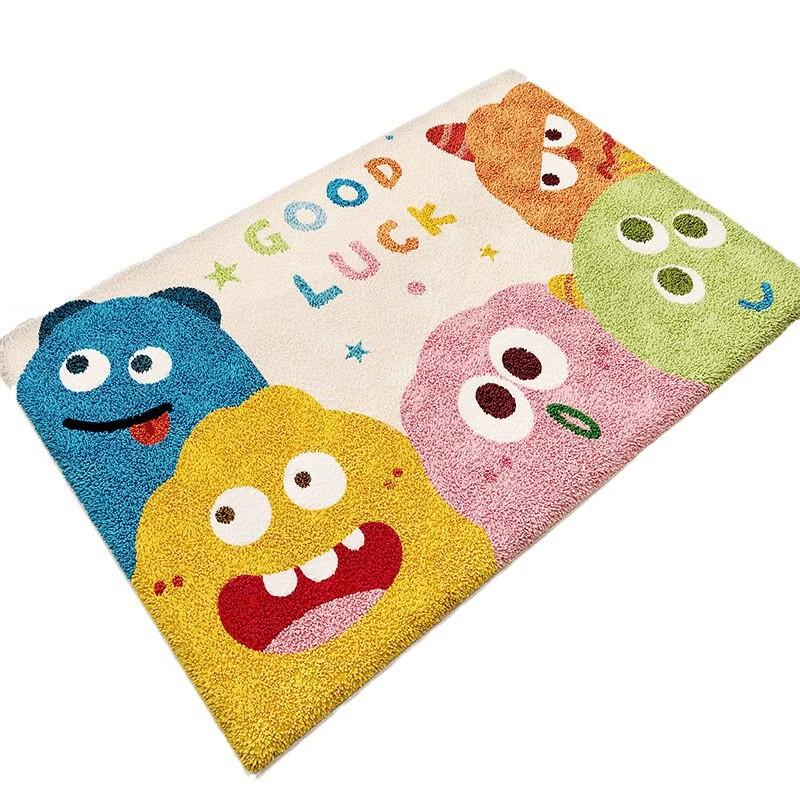 

OEING Cute Monster Faux Cashmere Floor Mat