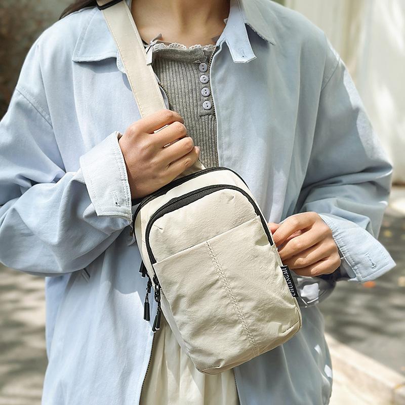 Brusttasche Damen kleine Umhängetasche Herren Rucksack Crossbody-Tasche Sport trendige Marke Wandern Radfahren Bauchtasche