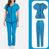 Ladies' Comfortable And Casual Solid Color Short Sleeved Pants Protective Suit Set