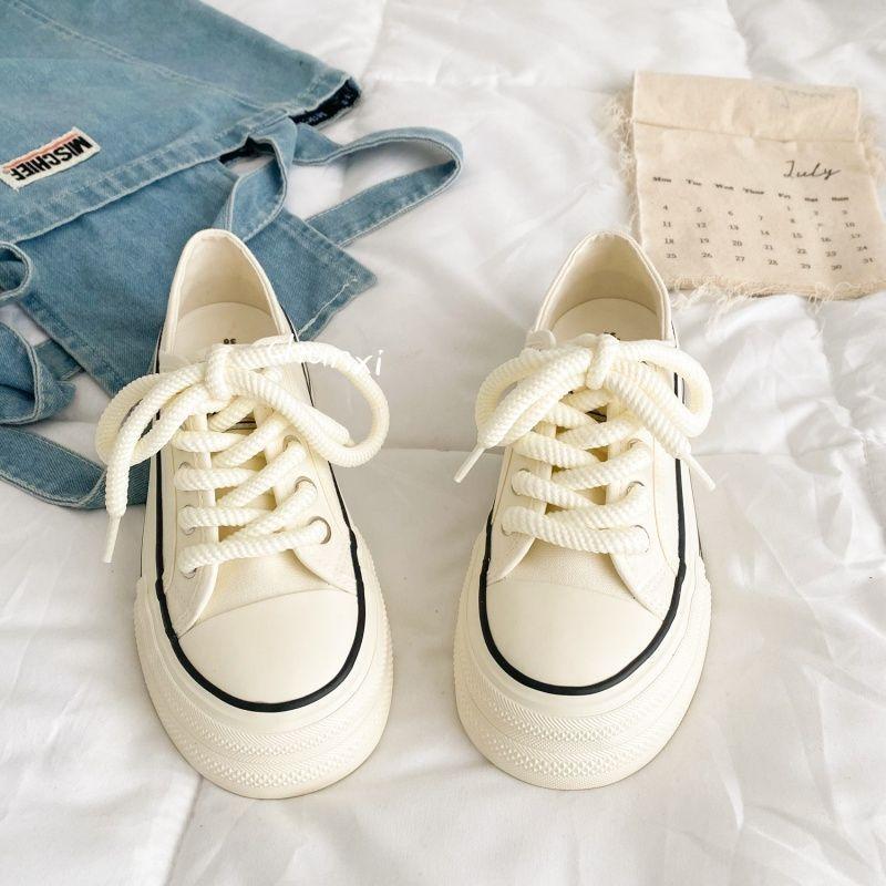 Two wear platform canvas shoes chic summer thin board shoes light lazy half drag