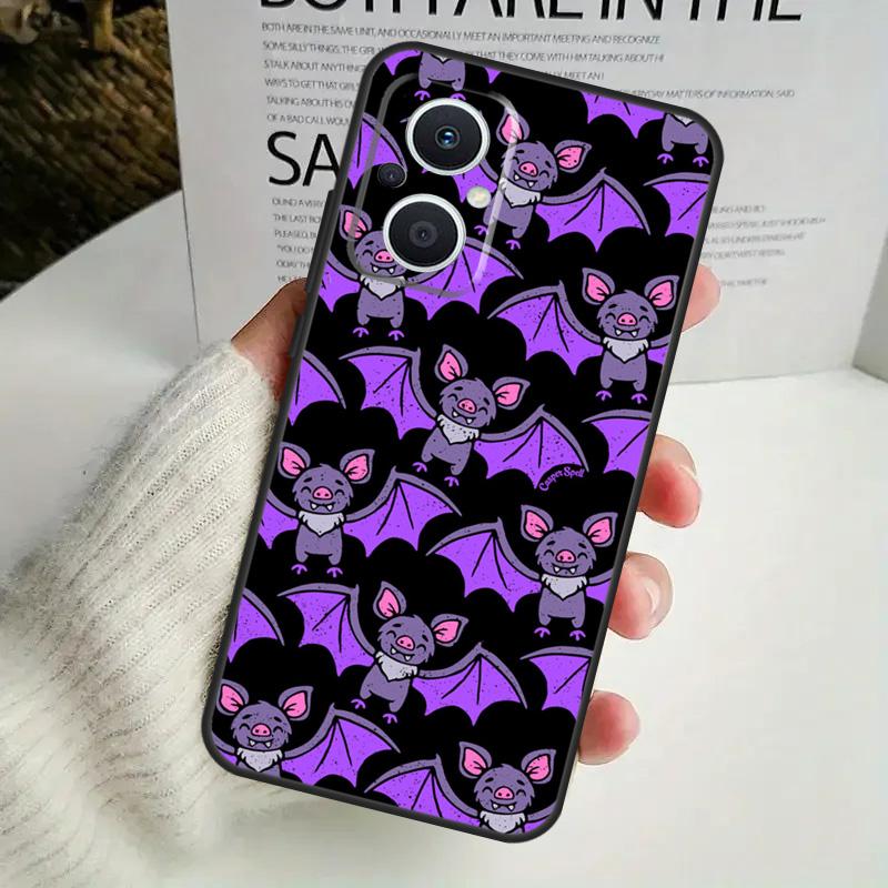 Halloween Vampire Bats Phone Case For OPPO Reno 8T 14F 13 F 12 11 10 14 Pro 7 8 Lite OPPO Find X8 X6 X5 X9 Pro Cover