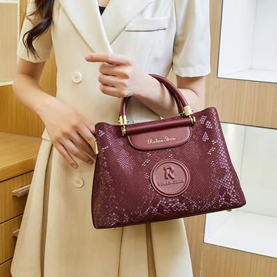 Pendler Tragetasche mit großer Kapazität Modische und Retro Hand-Schultertasche