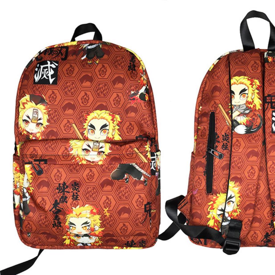 Japan cartoon comics Demon Slayer Fashionable and Unique Travel Backpack Student Shoulder Bag 0002 CLE