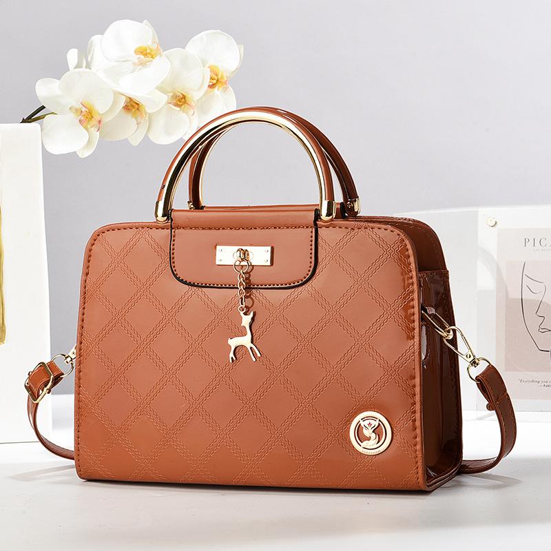 Women's Bag Small Square Bag Solid Color High-end Handbag Versatile Shoulder Messenger Bag