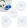 4pcs Hexagon Resin Mold Square Resin Casting Mold Jewelry Tools Silicone Mold  Parties
