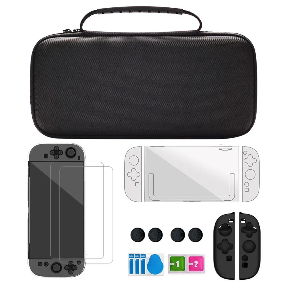 Travel Carrying Case Kit For Switch 2 Console Storage Bag With Screen Protective Film and Handle Grips Protective Cover For NS 2