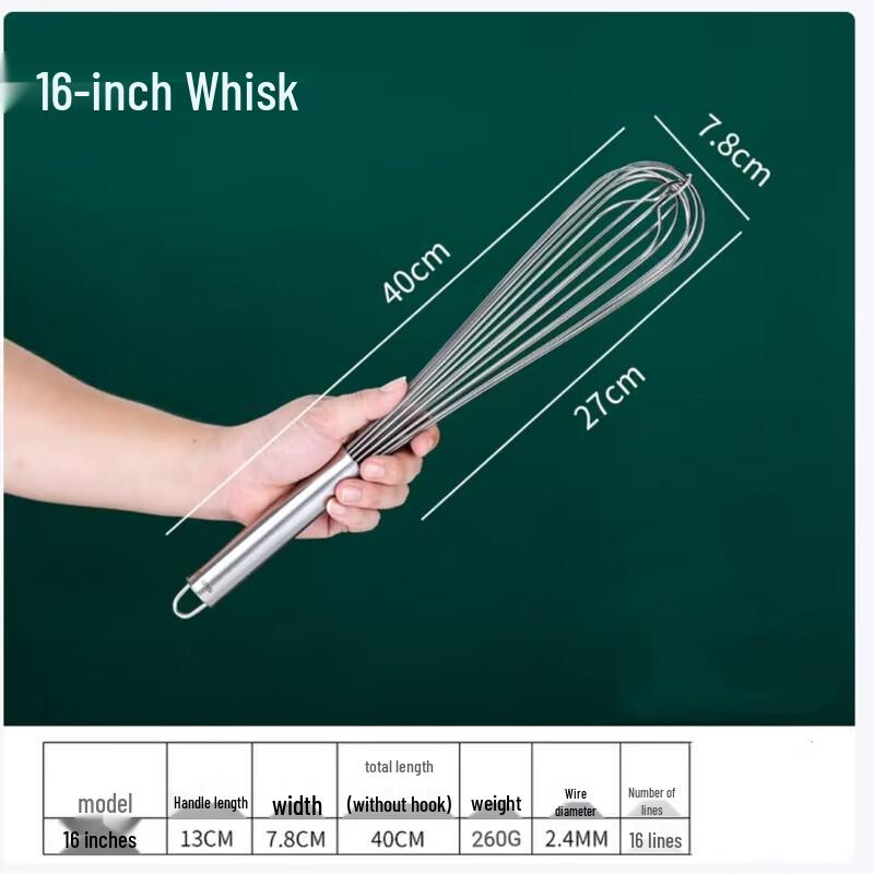 SIFAR Stainless Steel Manual Whisk